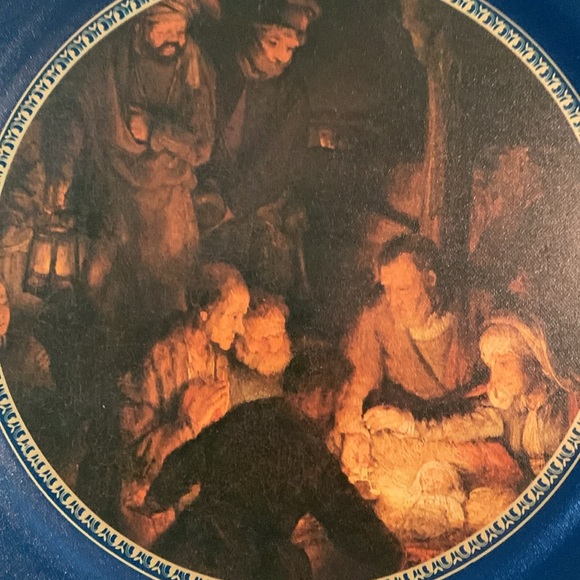 1974 Metal Christmas Plate - Picture 2 of 7